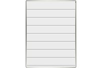 Bílá magnetická tabule s linkami ekoTAB 75x100