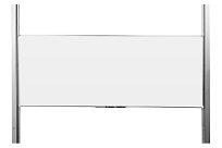 Bílá magnetická tabule Fine 200x120 na pylonovém zvedacím systému