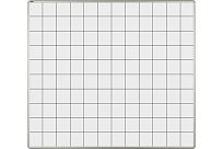 Bílá magnetická tabule na fixy se čtverci 100 mm ekoTAB 150x120