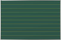 Magnetická tabule na křídy s linkami ekoTAB 180x120