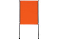 Oboustranná textilní paravánová nástěnka ekoTAB oranžová 150x100