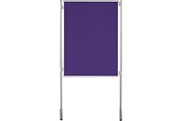 Oboustranná textilní paravánová nástěnka ekoTAB fialová 150x100