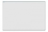 Bílá magnetická tabule ekoTAB 600x120