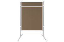 Akustická oboustranná textilní paravánová nástěnka ekoTAB béžová 90x120