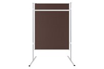 Akustická oboustranná textilní paravánová nástěnka ekoTAB tmavě hnědá 120x150.