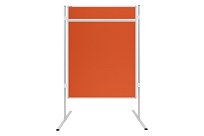 Akustická oboustranná textilní paravánová nástěnka ekoTAB oranžová 90x120.