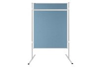 Akustická oboustranná textilní paravánová nástěnka ekoTAB světle modrá 90x120.