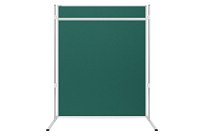 Akustická oboustranná textilní paravánová nástěnka ekoTAB zelená 120x150.