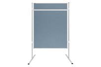 Akustická oboustranná textilní paravánová nástěnka ekoTAB tmavě šedá 120x150.