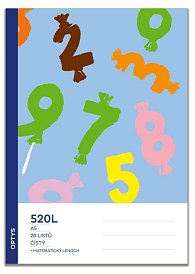 školní sešit 520L s integrovaným matematickým lenochem