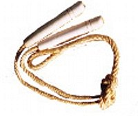 Švihadlo jutové kónické 2,5 m s dřevěnými rukovítky