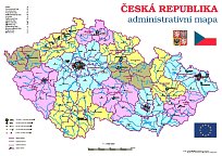 Administrativní mapa ČR 1 DO A2