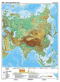 Asie - obecně geografická 140 x 190 cm