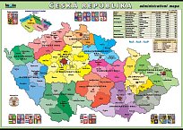 Česká republika -administrativní mapa (100 x 70 cm)