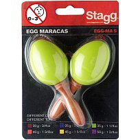 Pár vajíček, krátká rukojeť, zelené Stagg EGG MA S/GR