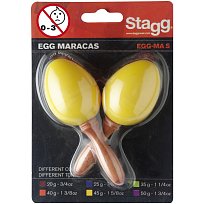 Pár vajíček, krátká rukojeť, žluté Stagg EGG MA S/YW