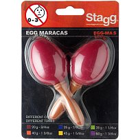 Pár vajíček, krátká rukojeť, červené Stagg EGG MA S/RD