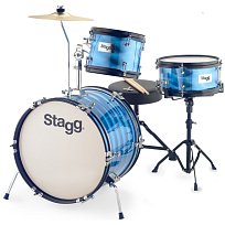 Dětská bicí sada modrá Stagg TIM JR 3 16 B BL