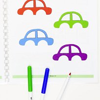 Grafomotorická cvičení - Auta a vlaky