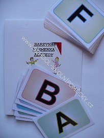 Barevná písmenka abecedy (34xA6)