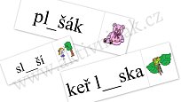 Kartičky vyjmenovaná slova po L - pro 32 žáků