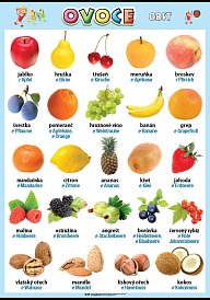 Ovoce v němčině (100 x 70 cm)