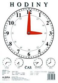 Hodiny - karta A4 lamino