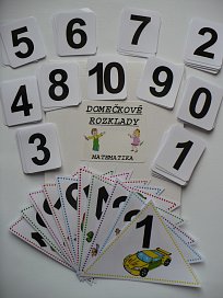 Rozklady čísel 1-10 - domečkové