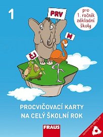 Procvičovací karty na celý školní rok 1 upravené pro děti s SVP - Doprodej