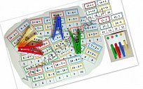 Kolíčkovka - sčítání a odčítání do 10 - pro 24 žáků