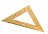 Rovnoramenný trojúhelník dřevěný 45* s úhloměrem