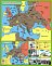 Druhá světová válka v Evropě a Africe 1939 - 1942, Okupovaná Evropa do 22. 6. 1941 (120 x 100 cm)
