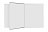 Bílá magnetická tabule ekoTAB 240x120 s otočným křídlem 120x120 uprostřed tabule