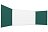 Třídílná tabule ekoTAB 200x120 (Zelená + zelená + bílá matná + zelená +zelená)