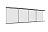 Bílá magnetická tabule ekoTAB 120x120 určená pro lištový systém s horizontálním posunem