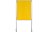 Oboustranná textilní paravánová nástěnka žlutá 120x90 ekoTAB