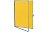 Informační vitrína se žlutým textilním povrchem 75x100 ekoTAB