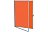 Informační vitrína s oranžovým textilním povrchem 150x100 ekoTAB