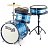 Dětská bicí souprava Stagg TIM JR 3/12B BL modrá